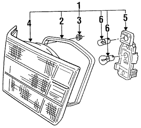 Tail Lamps for 1992 Volvo 940 #2