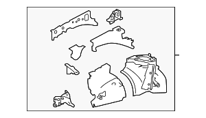 5370112A40 - Body: Apron Assembly for Toyota Image