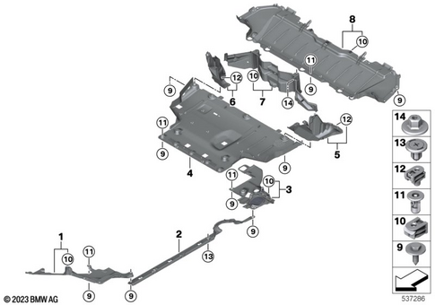 Mounting Parts, Engine Compartment for 2024 Mini Countryman SE ALL4 #0