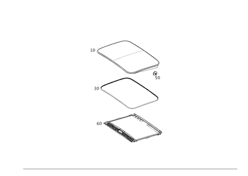 Sliding/Lifting Roof Plate for 2020 Mercedes-Benz AMG GT 53 #0