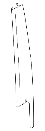 LR034048 - : Front Molding for Land-Rover Image