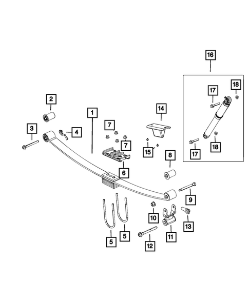 Rear Suspension and Cradle for 2019 Ram 3500 #3