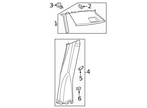 Interior Trim - Quarter Panels for 2025 Volkswagen Atlas Cross Sport #0