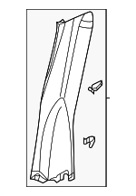 3CM867765B82V - Body: Front Trim for Volkswagen: Atlas Cross Sport Image
