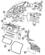 68003675AA - Body Sheet Metal Except Doors: Liftgate Panel for Mopar Image