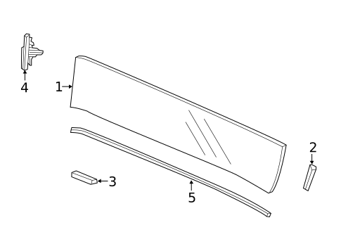 Glass - Lift Gate for 2016 Honda CR-Z #1