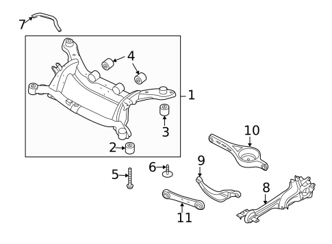 Rear Suspension for 2013 Volvo XC60 #1