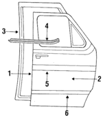 E7UZ1520124A - Body: Door Shell for Ford: E-150 Econoline, E-150 Econoline Club Wagon, E-250 Econoline, E-250 Econoline Club Wagon, E-350 Econoline, E-350 Econoline Club Wagon Image