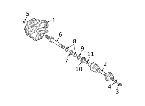 Carrier & Front Axles for 2004 Mercedes-Benz C32 AMG #0