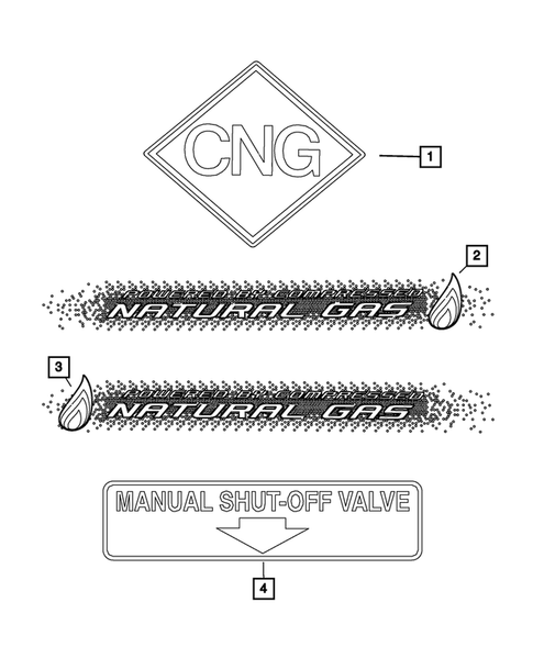 Decals, Medallions and Tape Strips for 2015 Ram 2500 #1