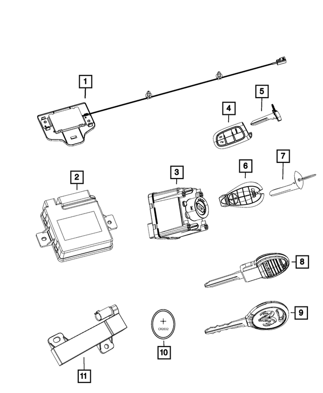 68245480AE - Electrical: Hub Receiver, Automatic Transmission for Mopar Image