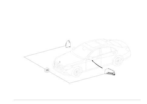 Mirror for 1996 Mercedes-Benz S600 #0