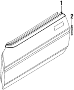 62712GA140 - Body: Belt Weather-strip for Subaru: XT Image