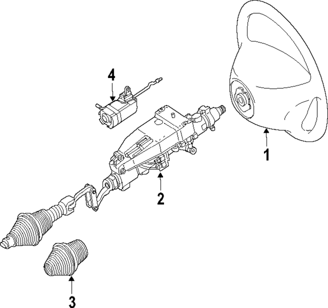 21846064189E38 - Steering: Steering Wheel for Mercedes-Benz Image
