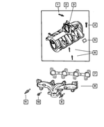 6507598AA - Engine 4.7L Eight Cylinder: Stud, Mounting for Mopar Image