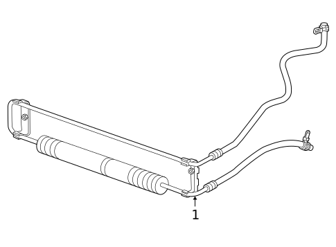 Power Steering Oil Cooler for 2009 Jaguar Super V8 #0