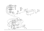 45410301 - Electrical Equipment and Instruments: Battery for Mercedes-Benz: 190D, 280SE, 300SD, 300SE, 300SEL, 380SL, 380SLC, 400E, 400SE, 400SEL, 450SE, 450SEL, 450SL, 450SLC, 500E, 500SEC, 500SEL, 500SL, 560SEC, 560SEL, 560SL, 600SEL, 600SL, C220, C230, C280, C43 AMG, CLK430, E420, E430, ML320, ML430, ML55 AMG, S420, S430, S55 AMG Image