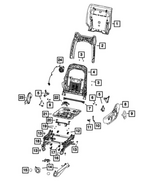 68100711AB - Interior Trim: Seat Back Bezel for Mopar Image