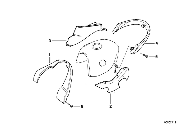 46632313460 - : Covering Fuel Tank for BMW-Motorrad Image