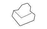 746170C110B0 - Body: Headliner Cap for Toyota Image