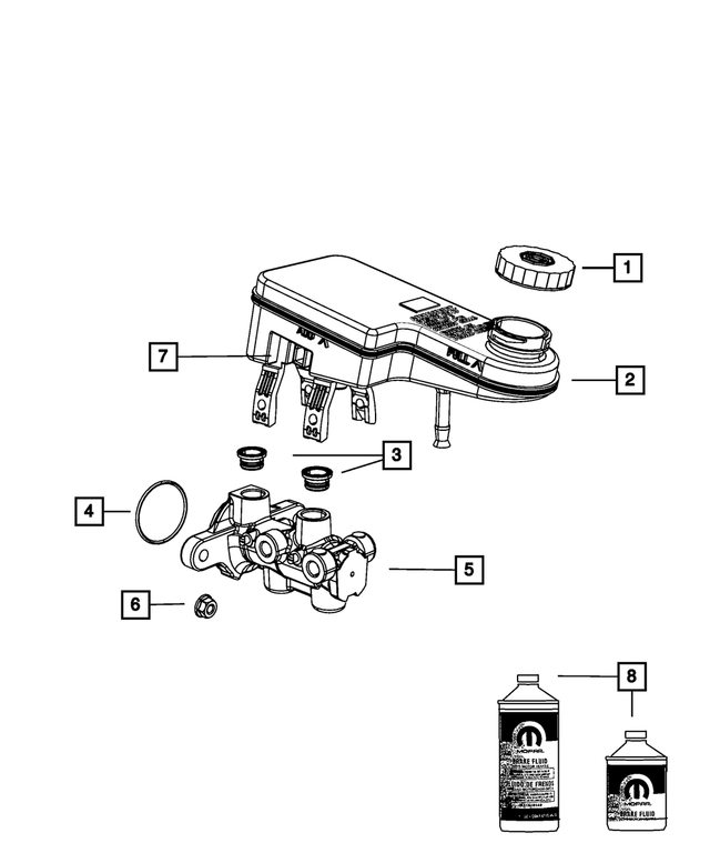 68003622AA - : Hex Flange Lock Nut, Mounting for Mopar Image
