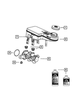 68003622AA - : Hex Flange Lock Nut, Mounting for Mopar Image