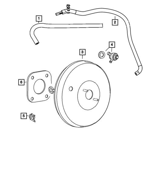 Power Brake Booster for 2016 Jeep Patriot #0