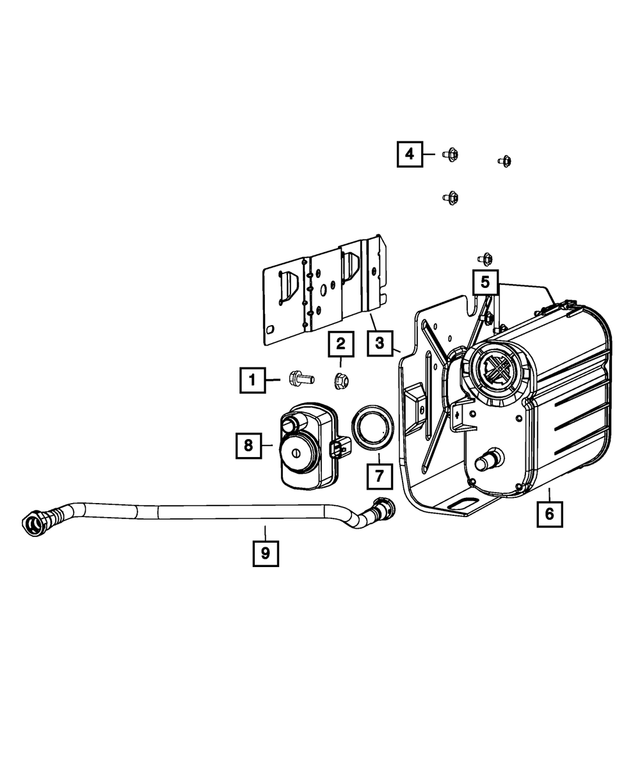 « 6105152AA – Emission Controls : Collerette Hexagonale Vis, Montage pour Mopar Image »