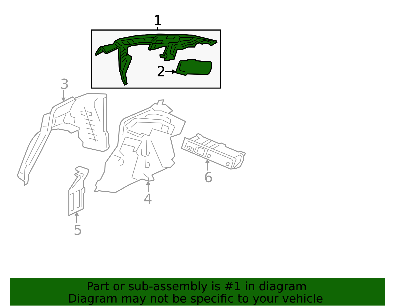 64310-30A-A10ZZ - 2023-2025 Honda Accord - Upper Panel | Genuine