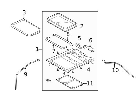 Sunroof for 2006 Ford Crown Victoria #0