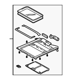4W7Z54502A82AAA - Body: Sunroof Assembly for Ford: Crown Victoria | Mercury: Grand Marquis, Marauder Image