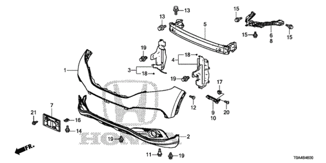 Front Bumper (-'14) for 2013 Honda CR-V #0