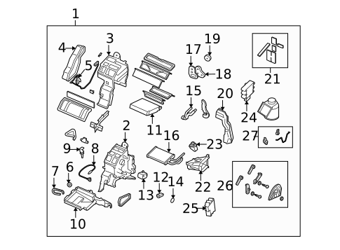 Evaporator & Heater Components for 2006 Mazda 6 #0