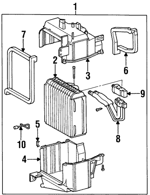 Evaporator Components for 1996 Toyota Paseo #0