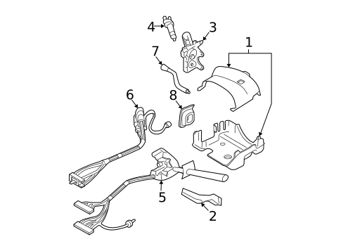 Shroud, Switches & Levers for 2008 Buick LaCrosse #1
