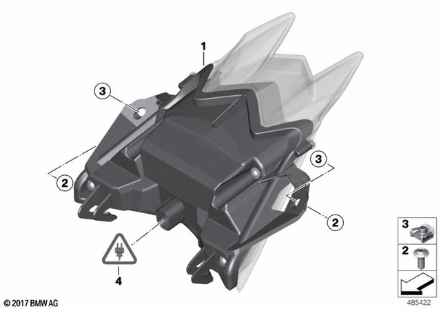 63217713892 - : Led Taillight for BMW-Motorrad Image