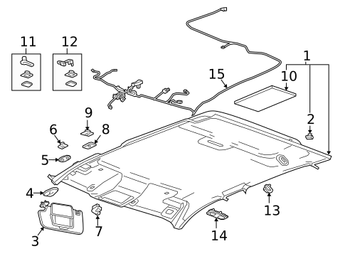 Interior Trim - Cab for 2022 Chevrolet Tahoe #1