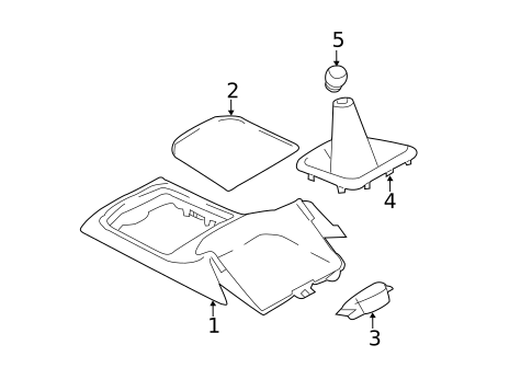 Shifter Trim for 2011 Subaru Impreza #0