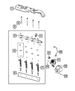 68436674AA - Fuel and Accelerator Pedal: Fuel Injector Seal Kit for Mopar Image