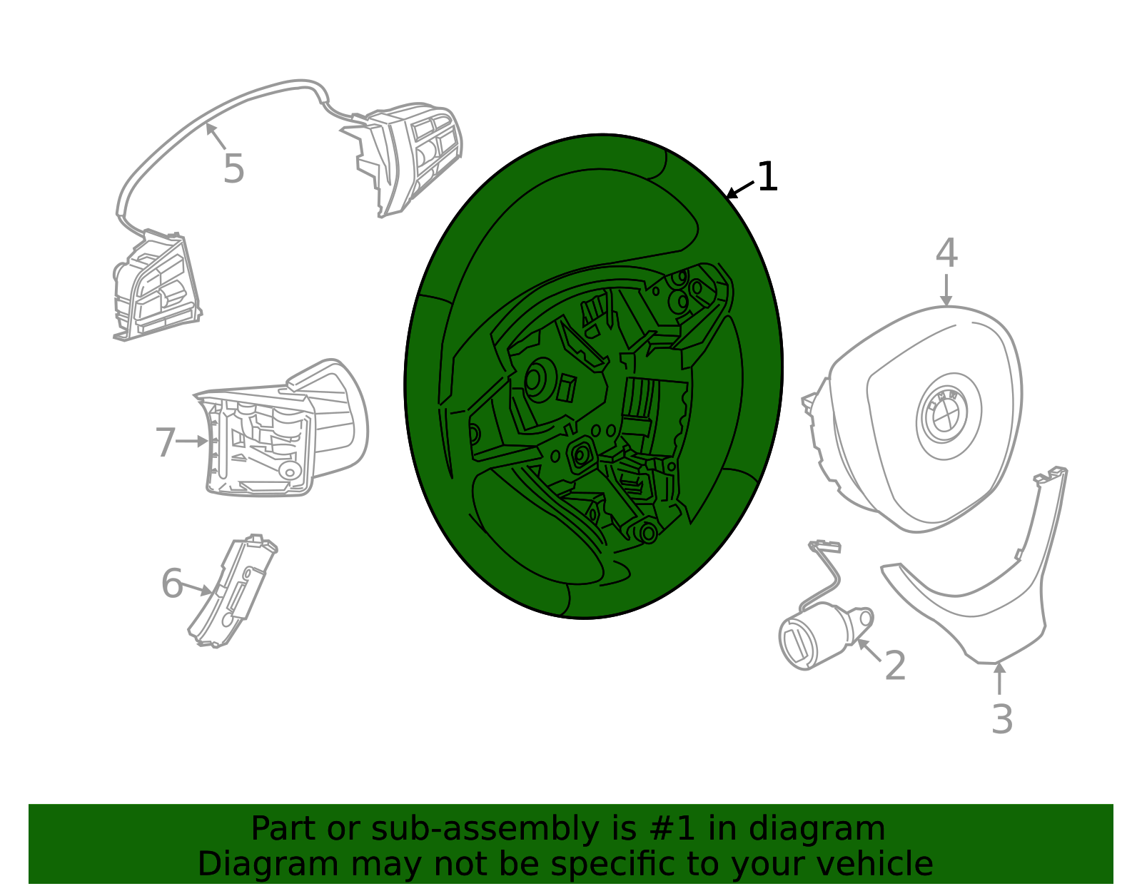 32337844104 - Steering Wheel (32-33-7-844-104) | BMW of South Atlanta Parts
