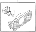 DBC10897 - : Marker Lamp Assembly for Jaguar: Vanden Plas, XJ12, XJ6, XJR Image