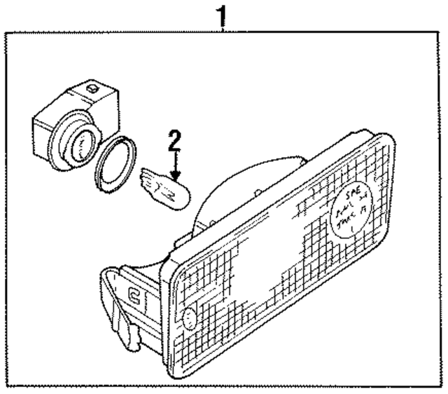 DBC10897 - Electrical: Marker Lamp Assembly for Jaguar Image