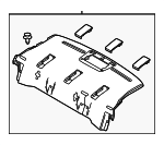 64330WB005 - Body: Pkg Tray Trim for Scion: iA | Toyota: Yaris, Yaris iA Image