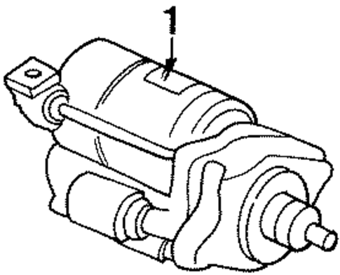 Starter for 1996 Honda Prelude #1