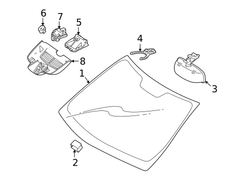 Headlamp Components for 2016 Mercedes-Benz SLK55 AMG #4