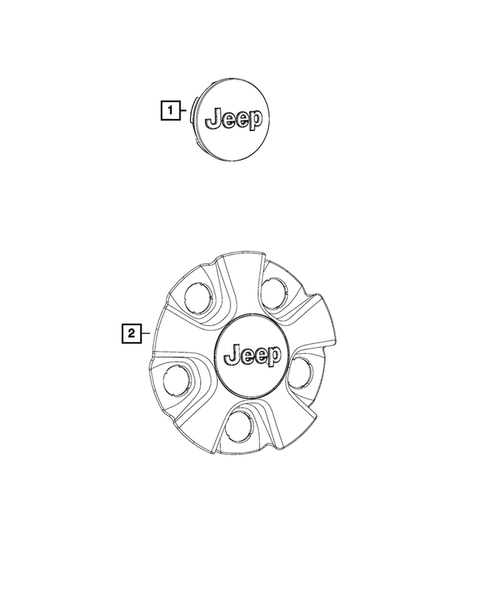 Wheel Covers and Center Caps for 2016 Jeep Cherokee #0