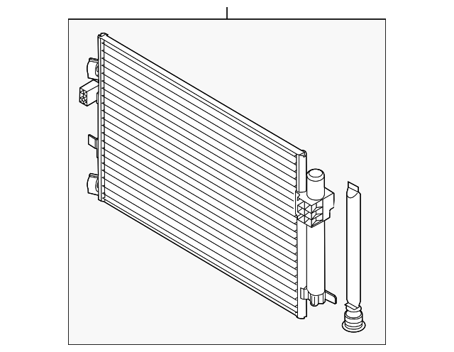 A/C Condenser Compatible with 2000-2005 Ford Focus Aluminum Core