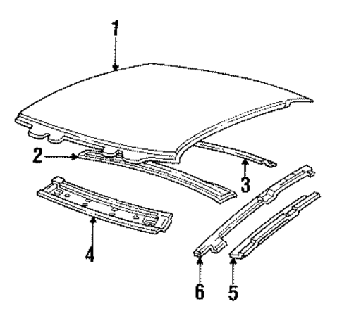 Roof & Components for 1995 Pontiac Grand Am #0