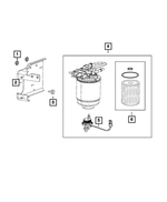 68163792AE - Fuel: Fuel/water Separator Bracket for Ram: 3500 Image