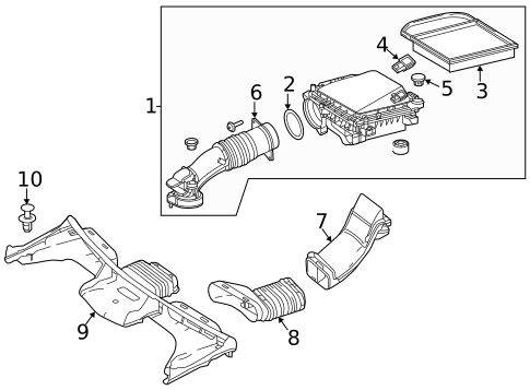 Air Intake for 2021 Mercedes-Benz GLC 43 AMG&reg; #1